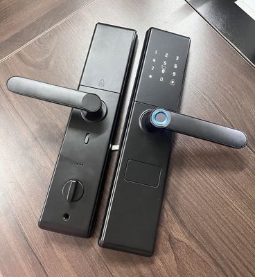Qleung S829 Tuya Wifi Remote Control Fingerprint Code Card Keyless Security Smart Home Door Lock For Home Hotel