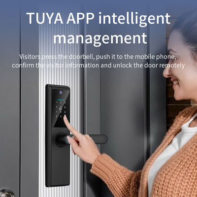 S821max Camera Smart Lock with Tuya App Remote Contorl Fingerprint Card Code Key Multi Unlock Way Smart Home Door Lock