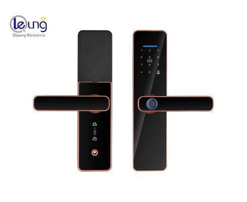 Red Bronze S811 Qleung Smart Home Door Lock with Semiautomatic Tuya Technology