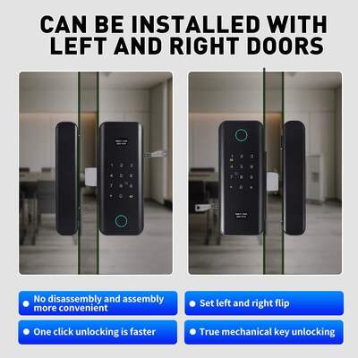 Tuya Smart App Face ID Biometric Fingerprint Smart Digital Door Lock With Password And Card Entry