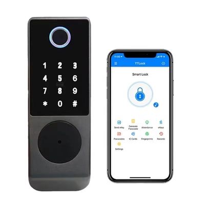 IP65 TTlock Bluetooth-gesteuertes Türschloss Biometrischer Fingerabdruck