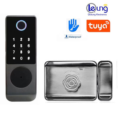 Sicheres schwarzes TTLOCK Smart Lock Tuya Fingerabdruck Digitales Schloss mit USB-Anschluss