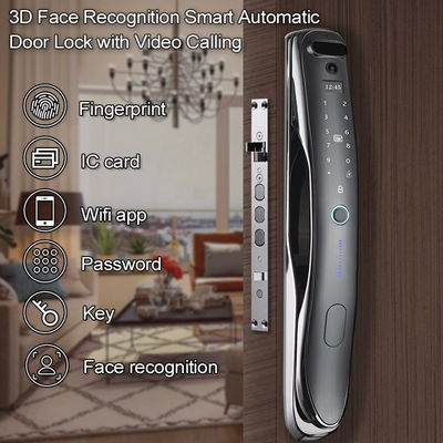 Voll automatische 3D-Gesichtserkennung Smart Lock Fingerabdruck Passwort Türschloss für Wohnung