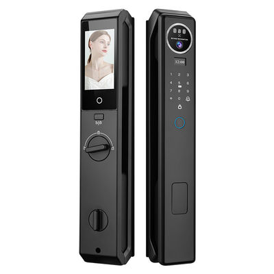 S959 3D-Fingerabdruck des Gesichts Tuya Videoanrufen Smart Door Lock Schlüsselloser automatischer Kartenzugriff Wifi Biometrisches Heim Hotelschloss