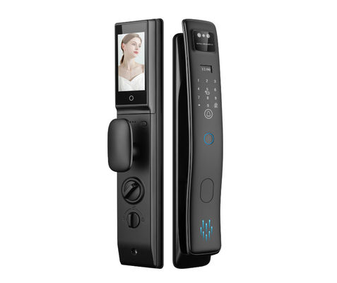 Qleung S958max mit Cerradura 3D Face ID Intelligente Tuya WLAN Videoanrufe Fingerabdruckerkennung Karte Schlüsselcode Smart Door Lock