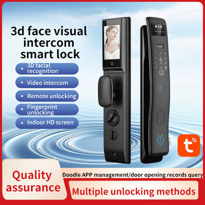 Smart Home S958Max Fingerabdruck-Karte-Code Schlüssel Video-Intercom Gesichtserkennung Tuya Türschloss