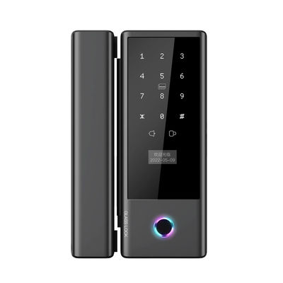 Qleung Glass G10s Tuya Wifi TTlock App Intelligentes Fingerabdruck-Code-Schlüsselkarten-Smart-Home-Türschloss