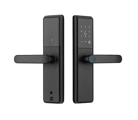 Qleung S851 Smart Türschloss Tuya Wifi Smart Fernbedienung Fingerabdruck Passwort Karte Schlüssel für Hotels Apartments Büros
