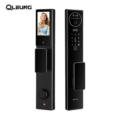 Qleung S555 Vollautomatisches intelligentes Schloss Aktive Videoanrufe über Tuya App Smart Home Türschloss