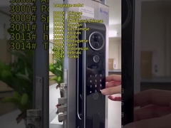 6068 Mortise Aluminiumlegierung CNC Smart Wifi Türschloss mit 3D-Gesichtserkennung Intercom